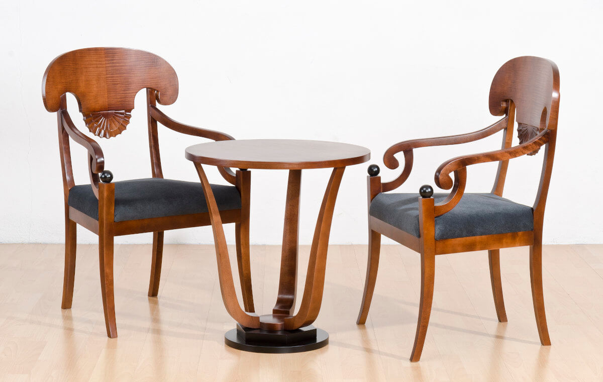 krzesła biedermeier lira