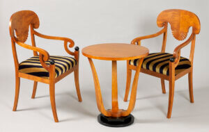 krzesła biedermeier lira złota brzoza weltur