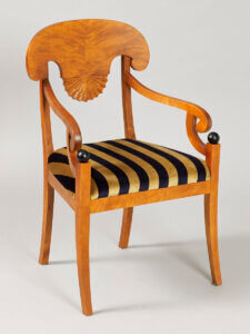 krzesło biedermeier złota brzoza weltur