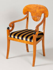 krzesło biedermeier złota brzoza weltur