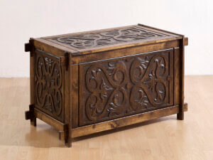 skrzynia gotyk drewniana skrzynia gotycka