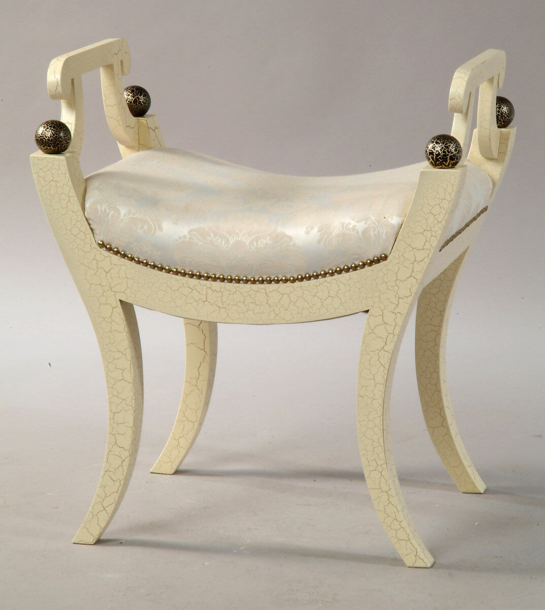 taboret biedermeier crackele