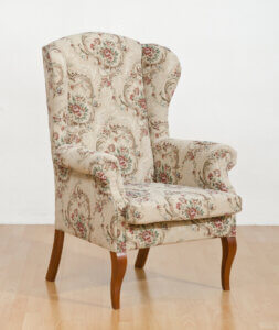 fotel Uszak kominkowy gobelin