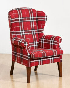 fotel Uszak kominkowy kratka