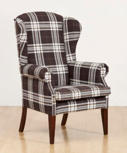 fotel Uszak kominkowy kratka